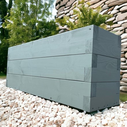 Devonshire Trough Planter | Natural | Wood | L90 x H30 cms