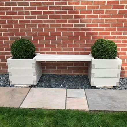 Devonshire Style Bench | Natural | Wood | L180 x H45 cms