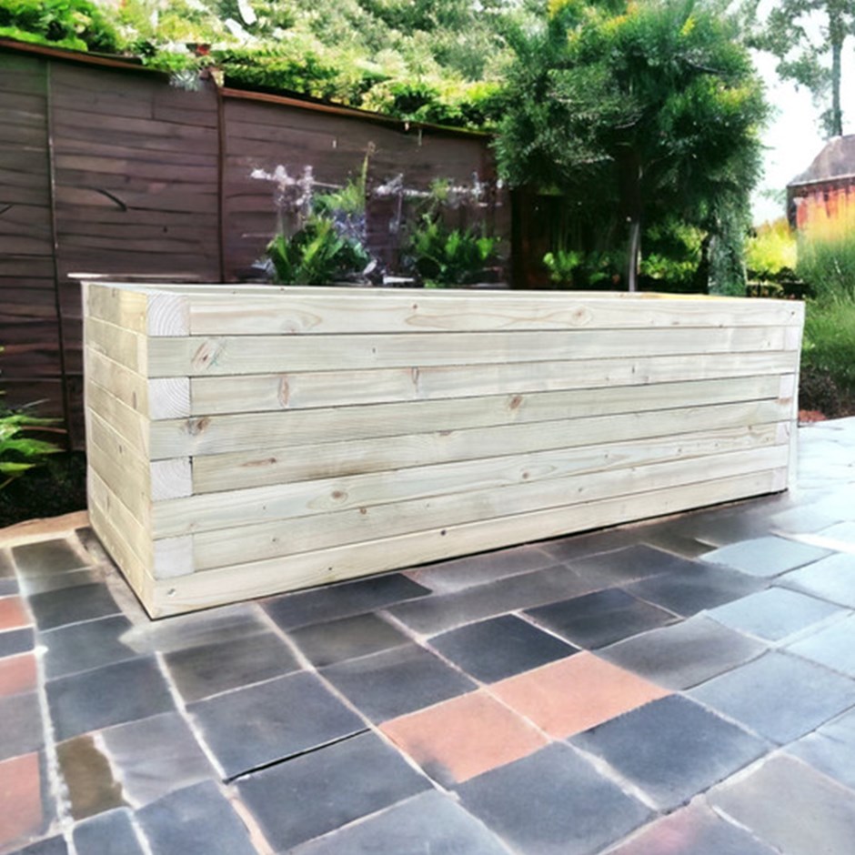 Somerset Large Wooden Trough Planter