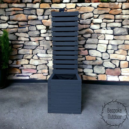 Somerset Trough Planter & Trellis | Natural | Wood | L90 x H90 cms