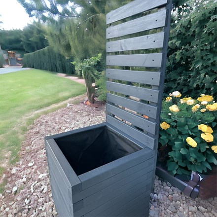 Somerset Trough Planter & Trellis | Natural | Wood | L180 x H180 cms