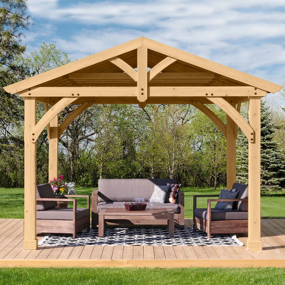 Carolina Cedar Wood Pavilion 11 x 13 Ft