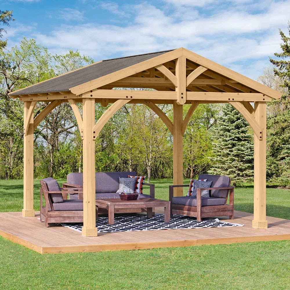 Carolina Cedar Wood Pavilion 11 x 13 Ft