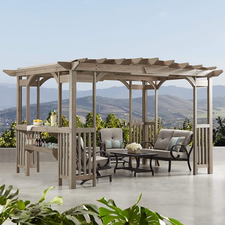 Madison Cedar Wood Pergola | 10 x 14 Ft