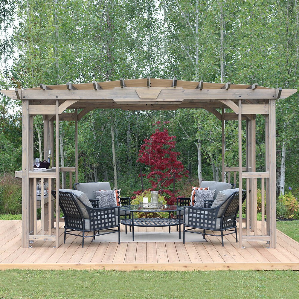 Madison Cedar Wood Pergola | 10 x 14 Ft