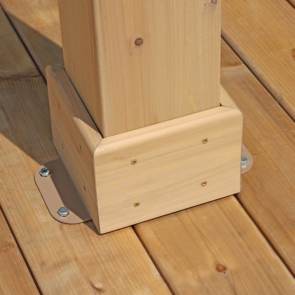 Meridian Cedar Wood Gazebo with Triple Wall