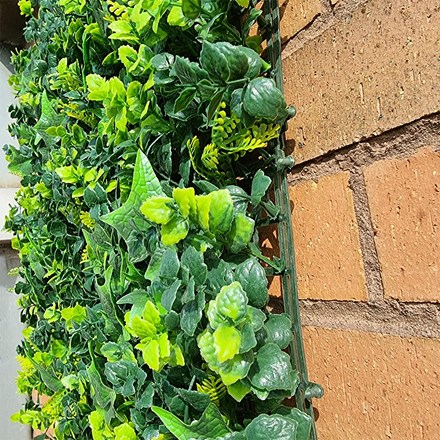 Artificial Tropical Hedge Screening | Single Panel | Green | 50 x 50 cms
