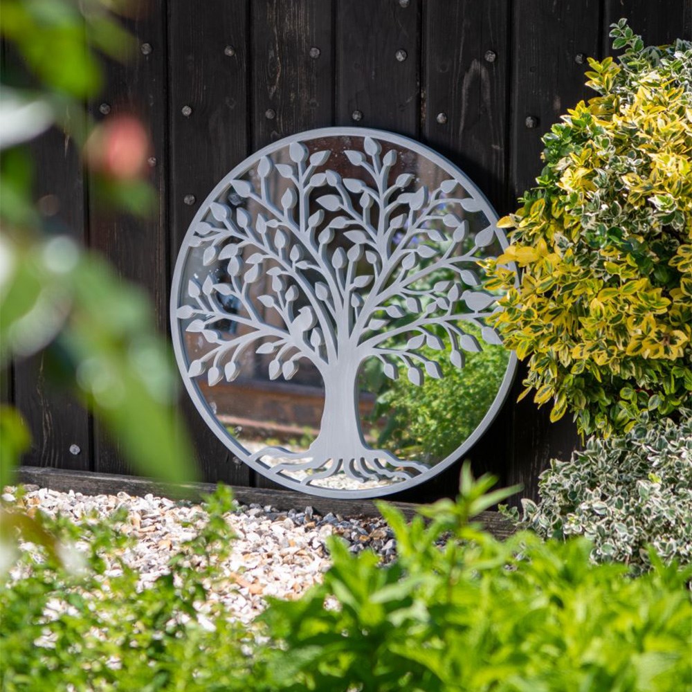 Tree of Life Glass Mirror | 68 x 68 cms