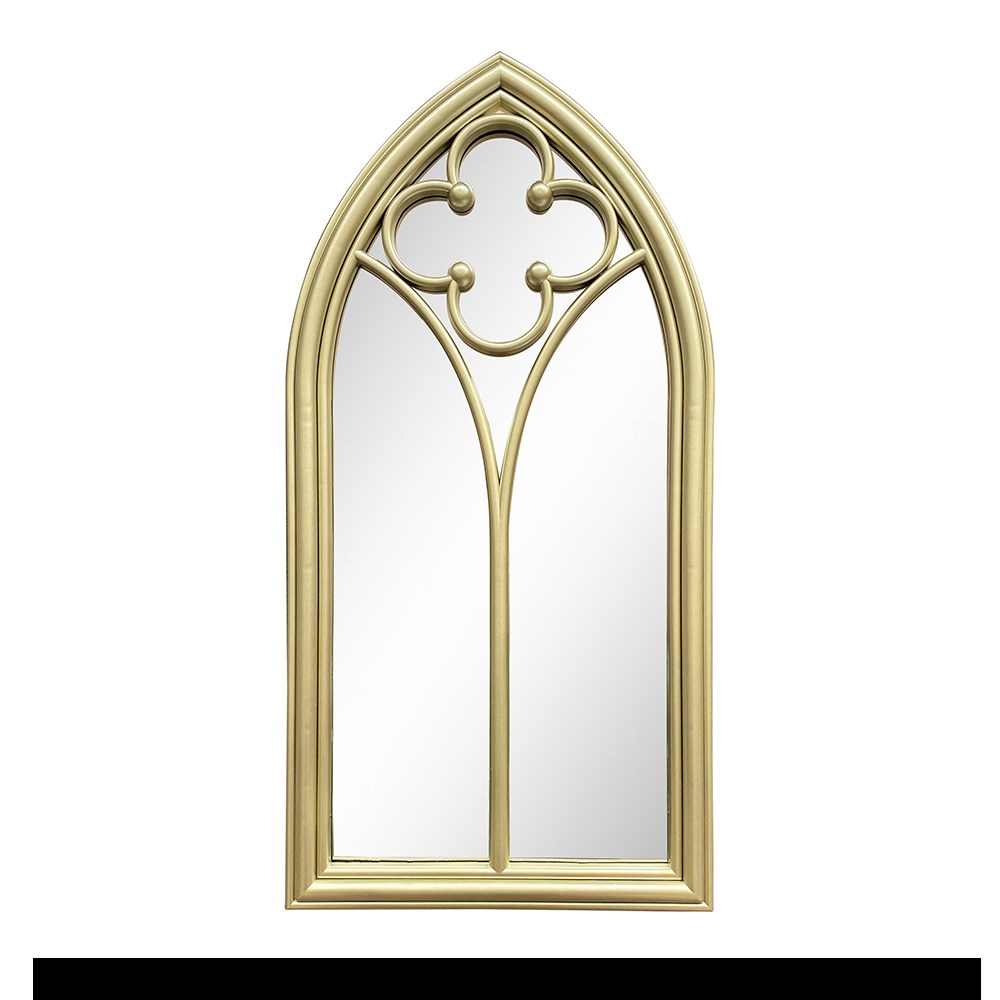 Pisa Glass Mirror | Gold | 40 x 74 cms