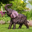Bronze Elephant Iron Sculpture