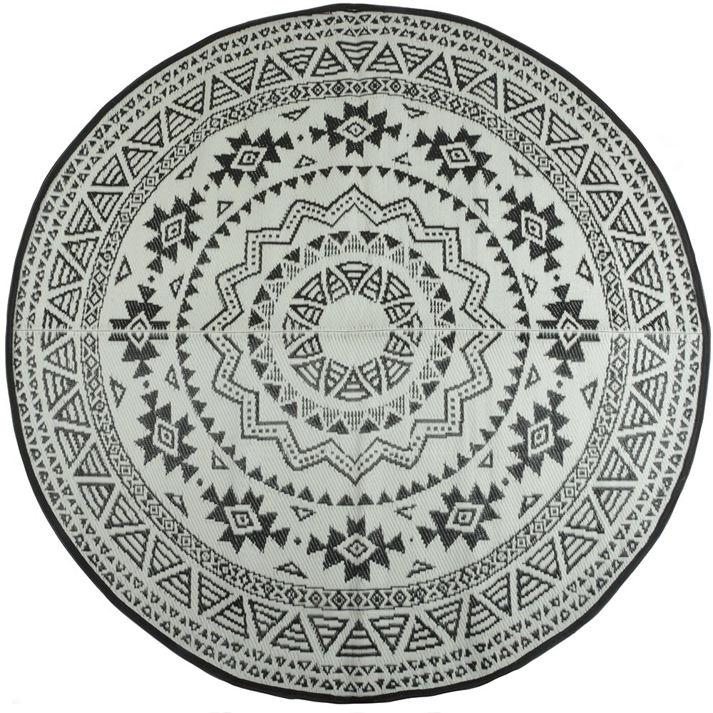 Round Reversible Garden Carpet 176×176×0.4cm