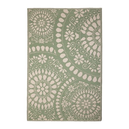Reversible Aysymetrical Design Garden Carpet 121 X 182 X 0.8 Cm