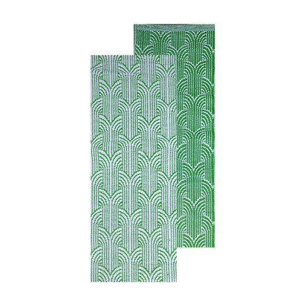 Reversible Art Deco Design Garden Carpet L68.5 X D 125.5 X H 0.6 Cm