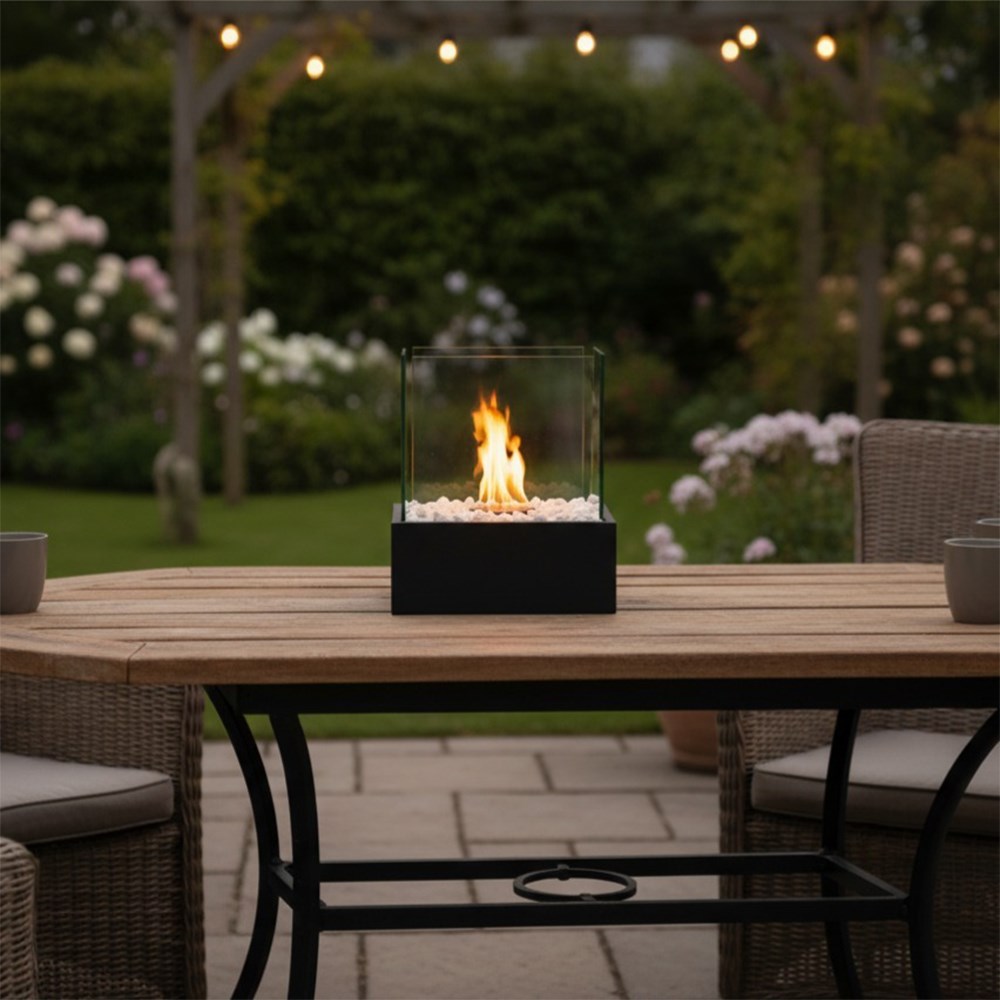 Bioethanol Rectangular Tabletop Fireplace