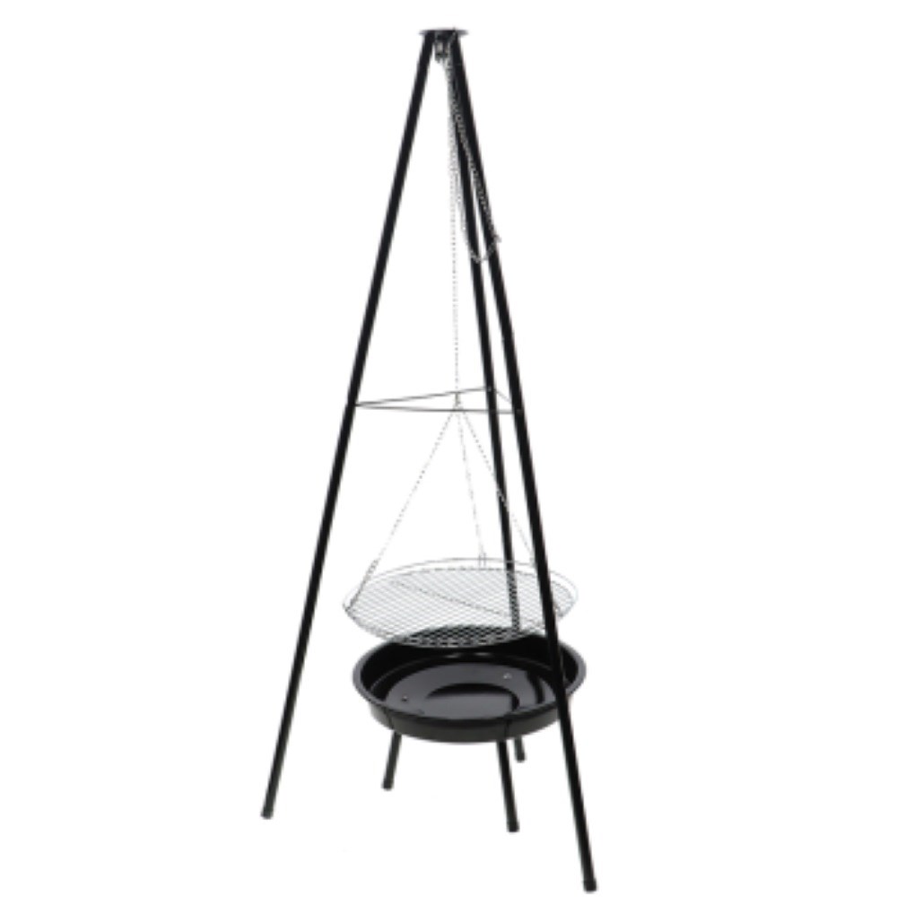 BBQ Fire Bowl With Tripod Grill