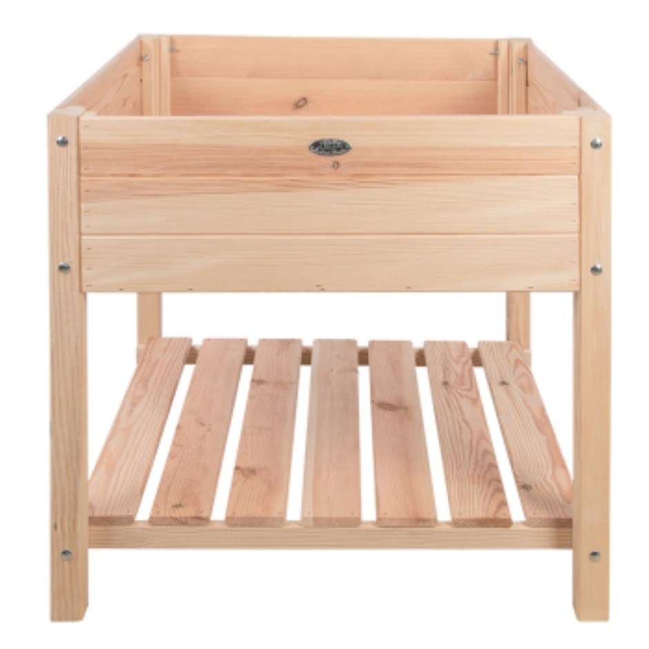 Raised Garden Bed With Shelf 78 X 78 cms