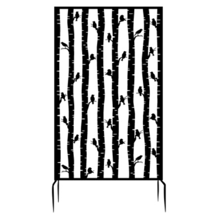 Privacy Screen With Bird Design 186 cms