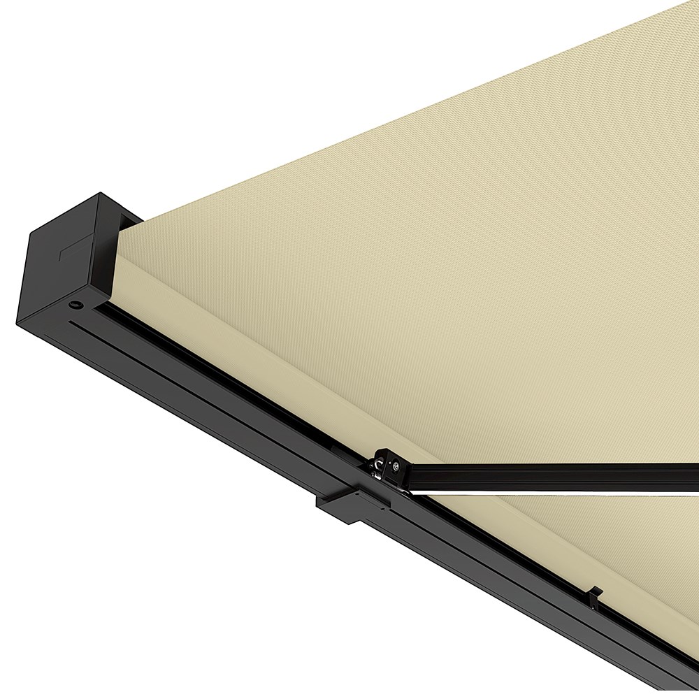 Deluxe Wireless Full Cassette Electric Awning With Lights | Ivory