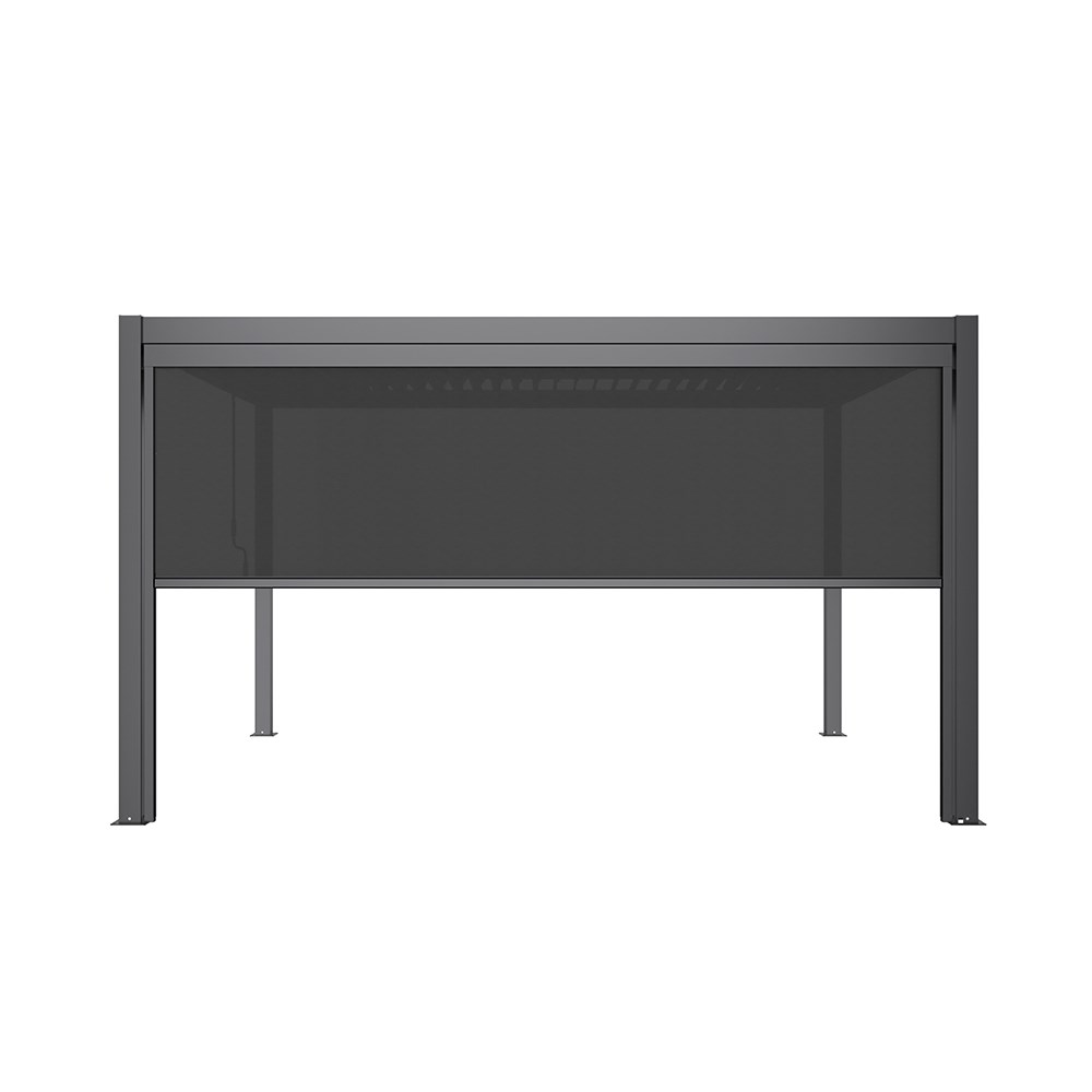 Single Charcoal Pulldown Side Shade for 3x3m, 3x4m & 6x3m Deluxe Pergola