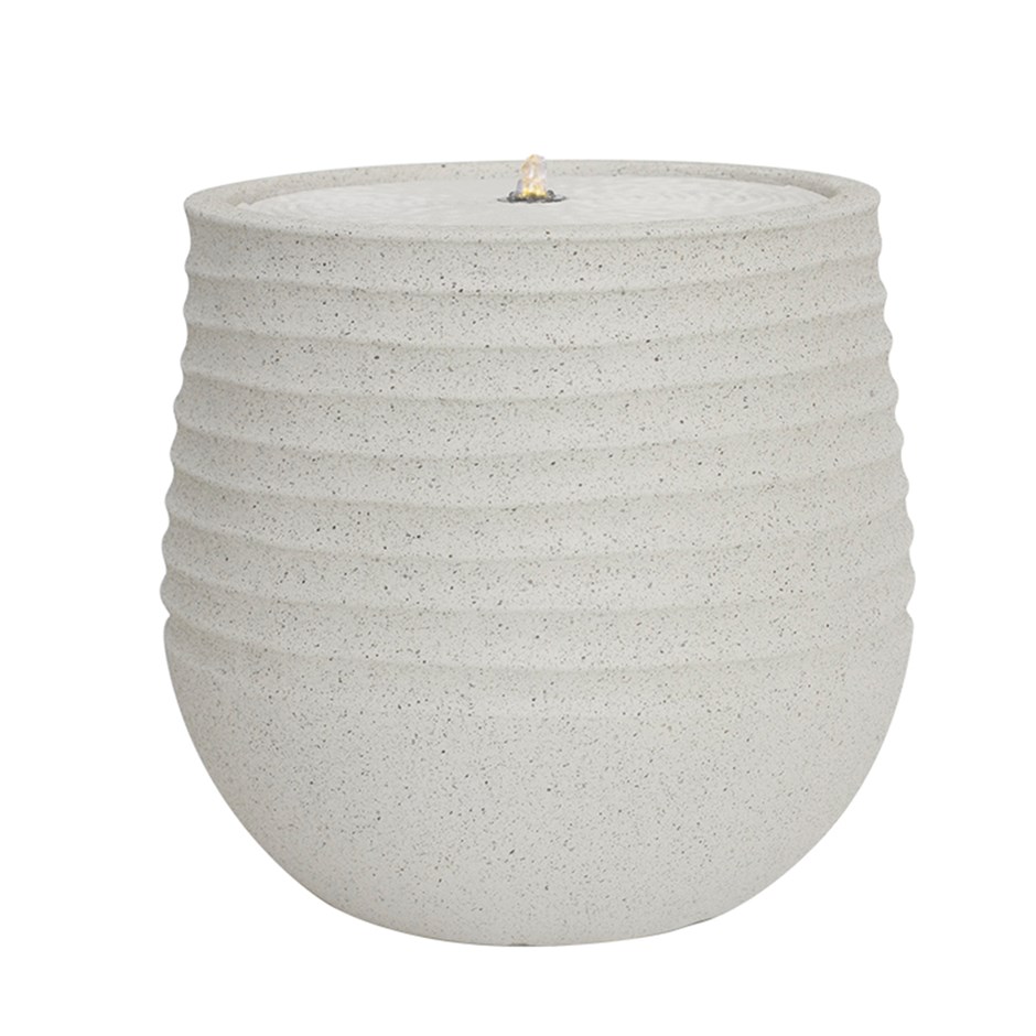 Clyde Ridged Water Feature With LED Lights