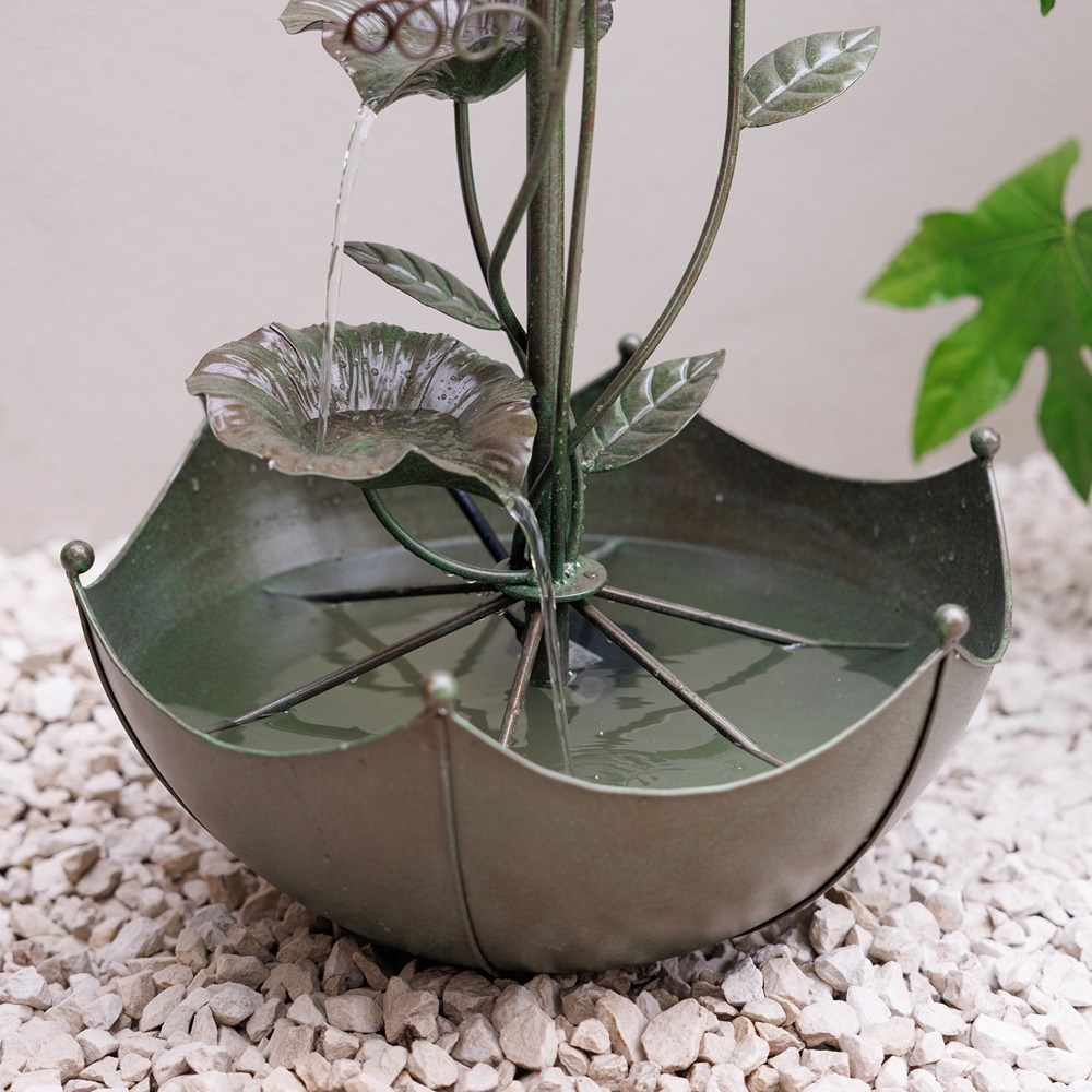 Enchanted Umbrella Zinc Cascade Water Feature