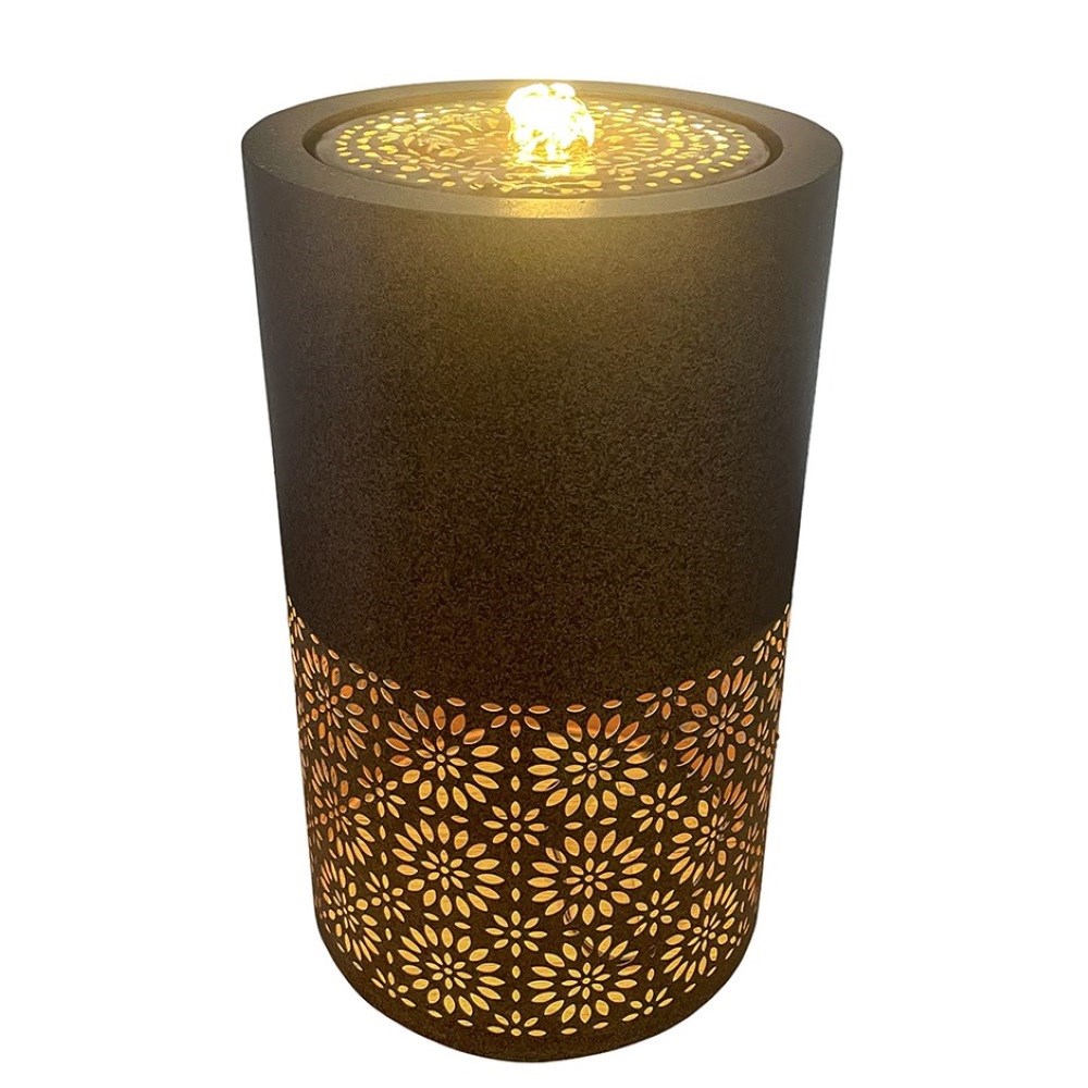 Cautley Filigree Cut Out Water Feature With LED Lights