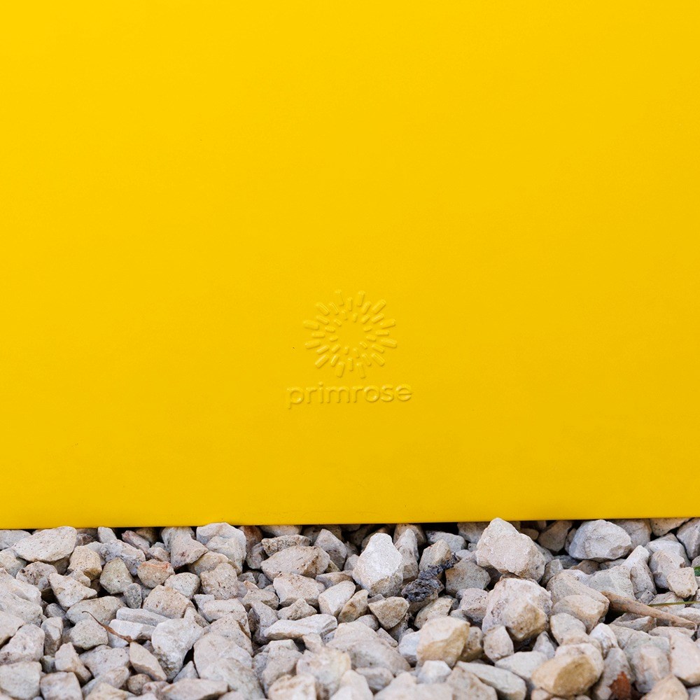 Yellow Zinc Galvanised Trough Planter