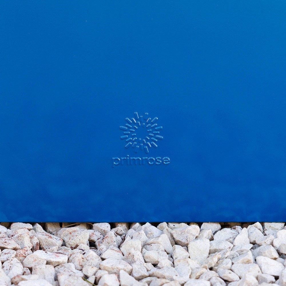 Blue Zinc Galvanised Cube Planter