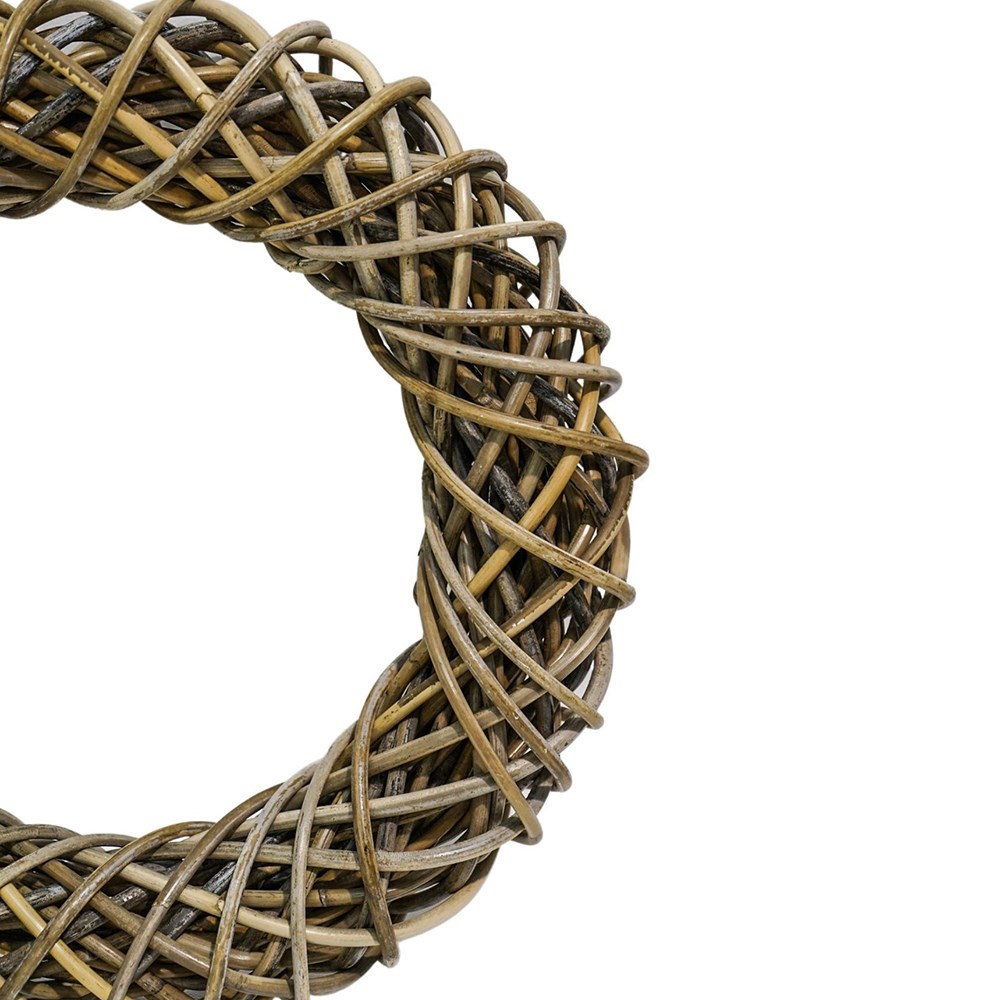 Natural Floral Door Wreath Rattan 40cm