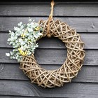 Natural Christmas Wreath | Rattan | 50cm