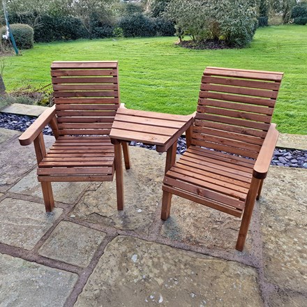 Valley Angled Love Seat | 2 Seat | Swedish Hardwood