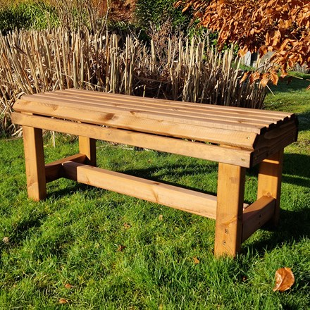 Valley Backless Garden Bench | 2 Seater | Swedish Redwood