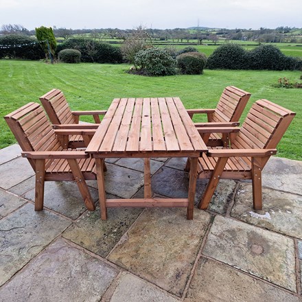Valley Garden Dining Set | 4 Seat | Swedish Redwood