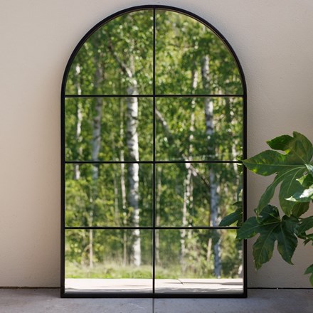 Metal Arch Garden Mirror