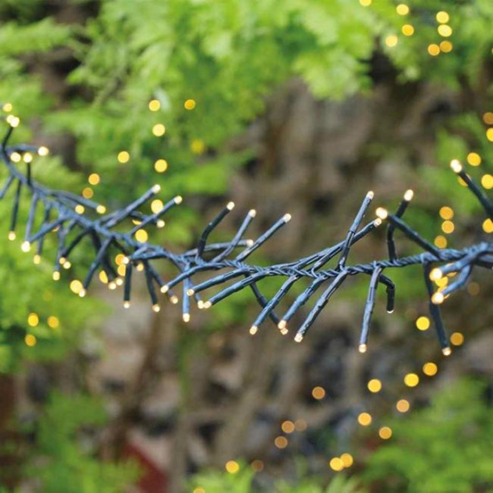 Solar Cluster Fairy Lights 640 LED Outdoor 7.8m