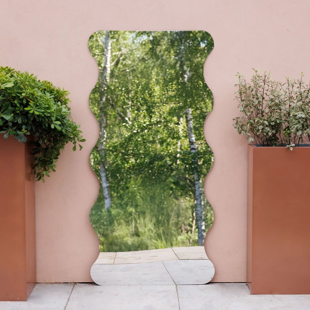 Wavy Garden Mirror