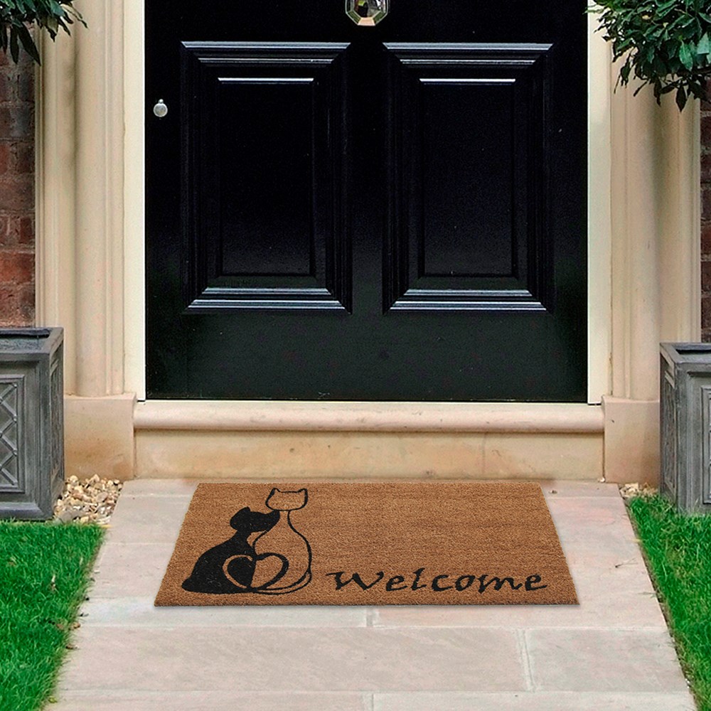 Meow Romance Outdoor Mat