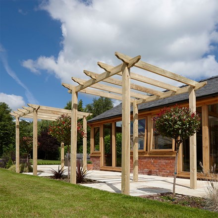 Traditional Pergola | Wooden | H276cms x W240cms
