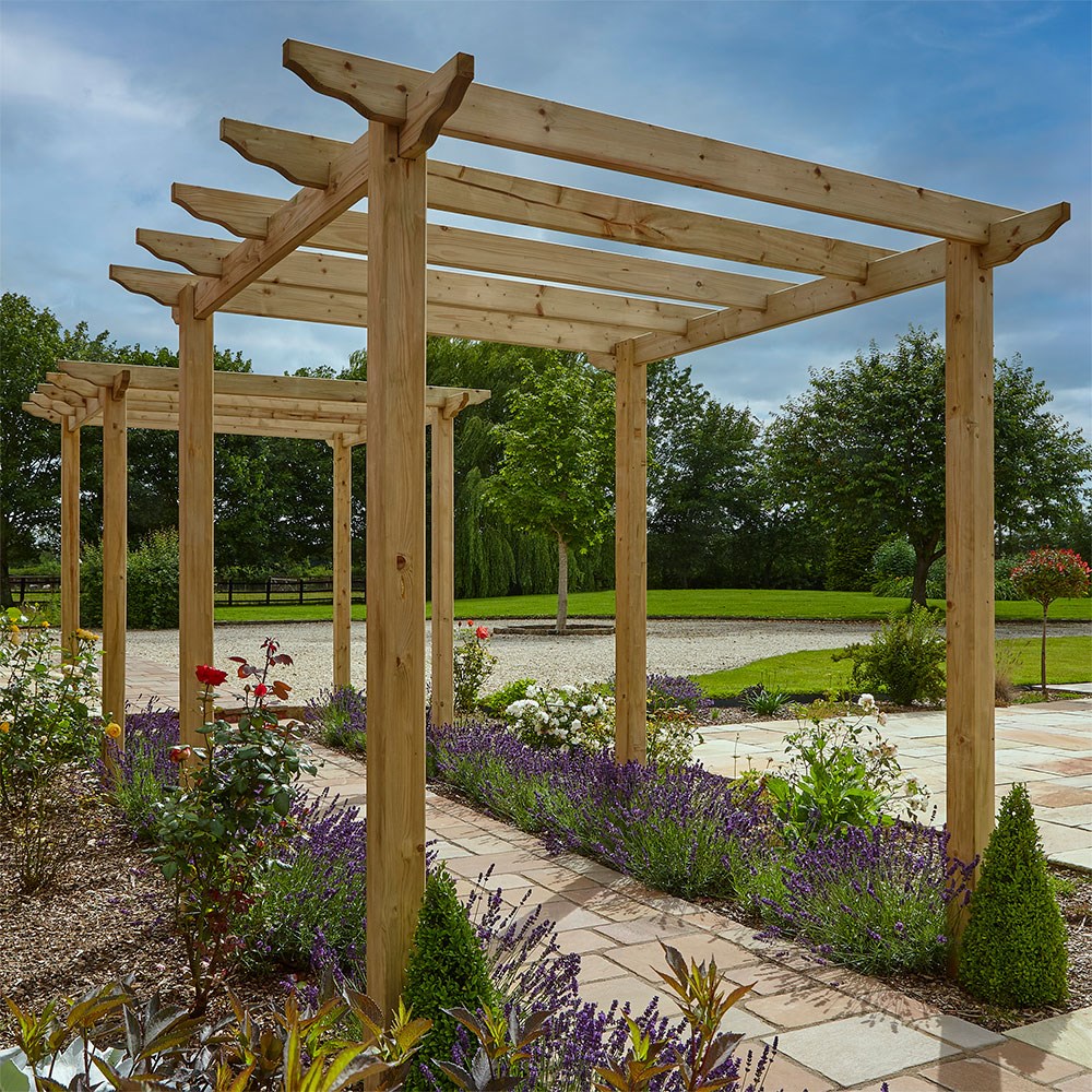 Traditional Pergola | Wooden | H276cms x W240cms