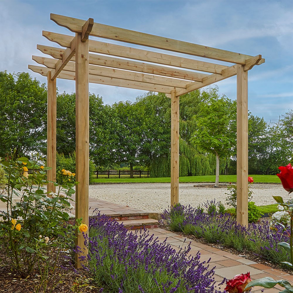 Traditional Pergola | Wooden | H276cms x W240cms