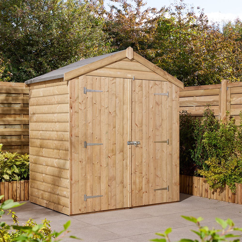Shiplap Apex Double Door Shed | Wooden | 4 x 6 Feet