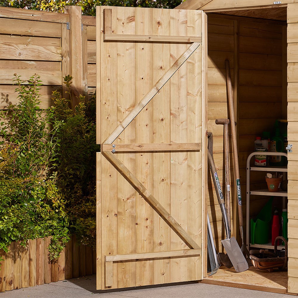 Shiplap Apex Single Door Shed | Wooden | 4 x 6 Feet
