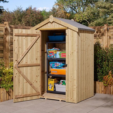 Pressure Treated Premium Heritage Shed | Wooden | 4 x 3 Feet