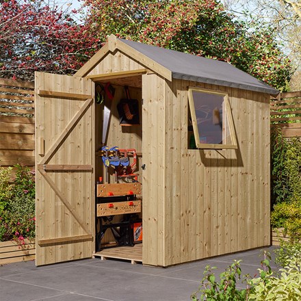 Pressure Treated Premium Heritage Shed | Wooden | 6 x 4 Feet