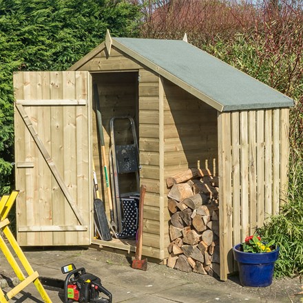 Oxford Shed With Lean To | Wooden | 4 x 3 Feet