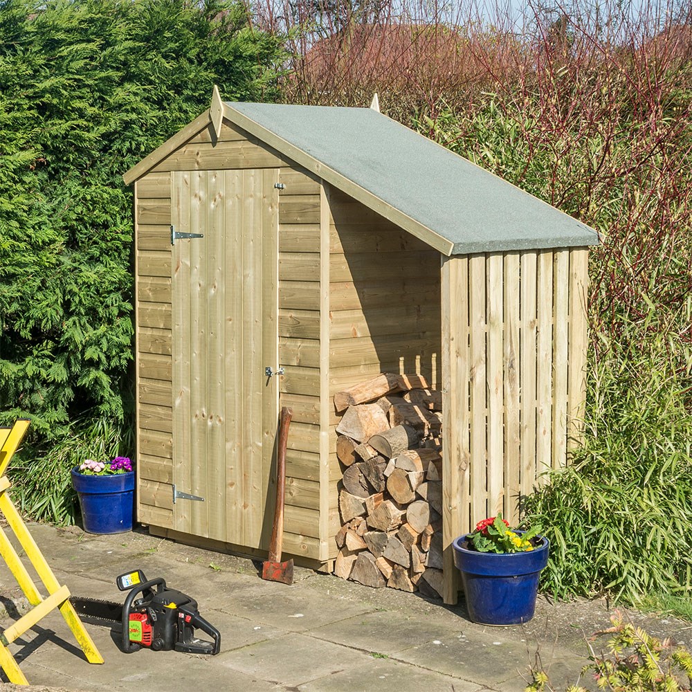 Oxford Shed With Lean To | Wooden | 4 x 3 Feet