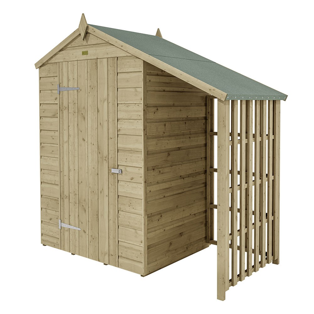 Oxford Shed With Lean To | Wooden | 4 x 3 Feet