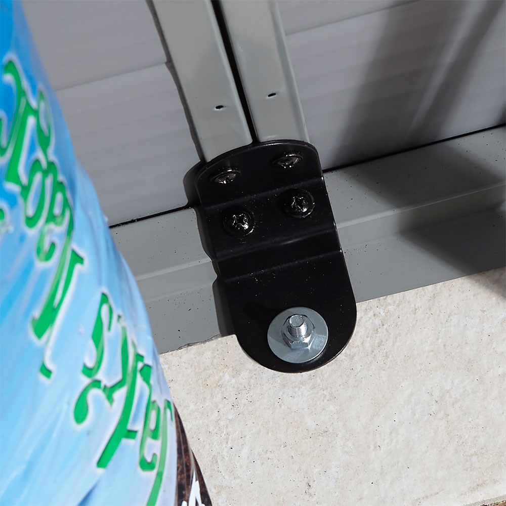 Airevale Apex Shed | Plastic | Light Grey | 4 X 6 Feet