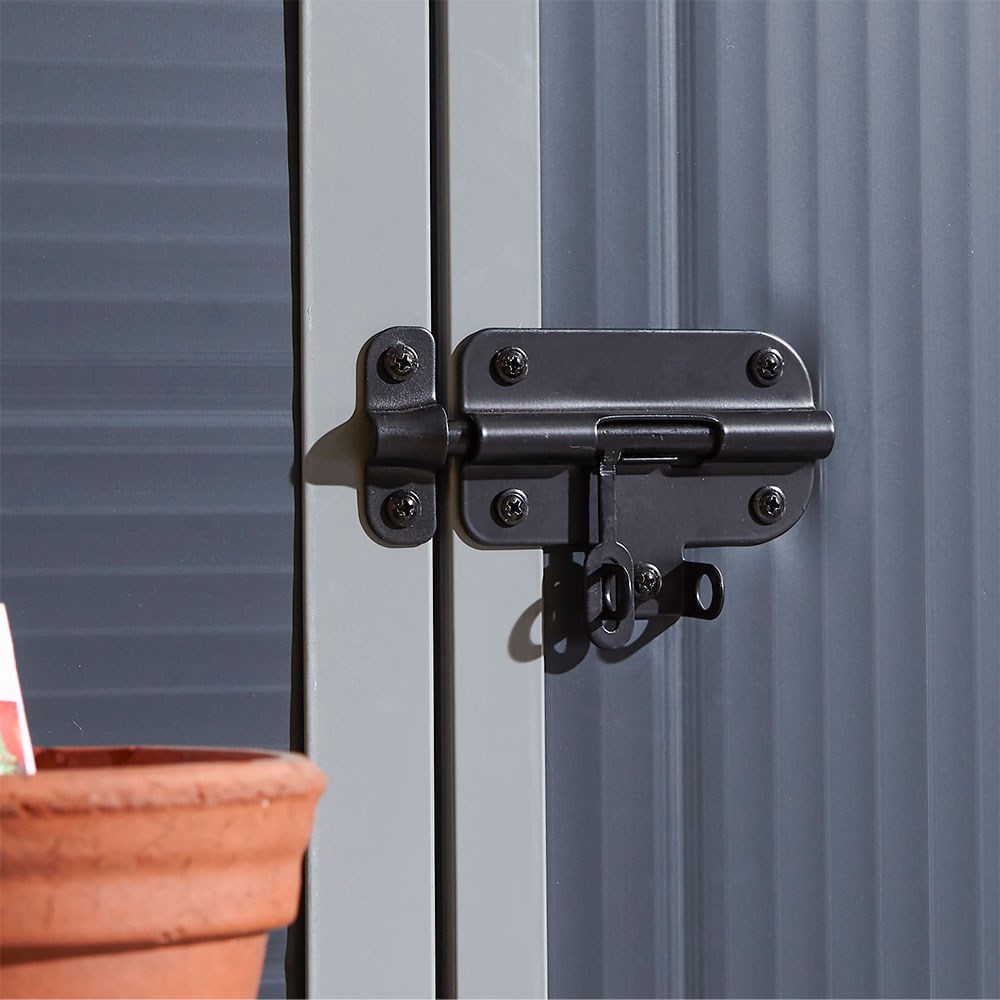 Airevale Apex Shed | Plastic | Dark Grey | 4 X 6 Feet