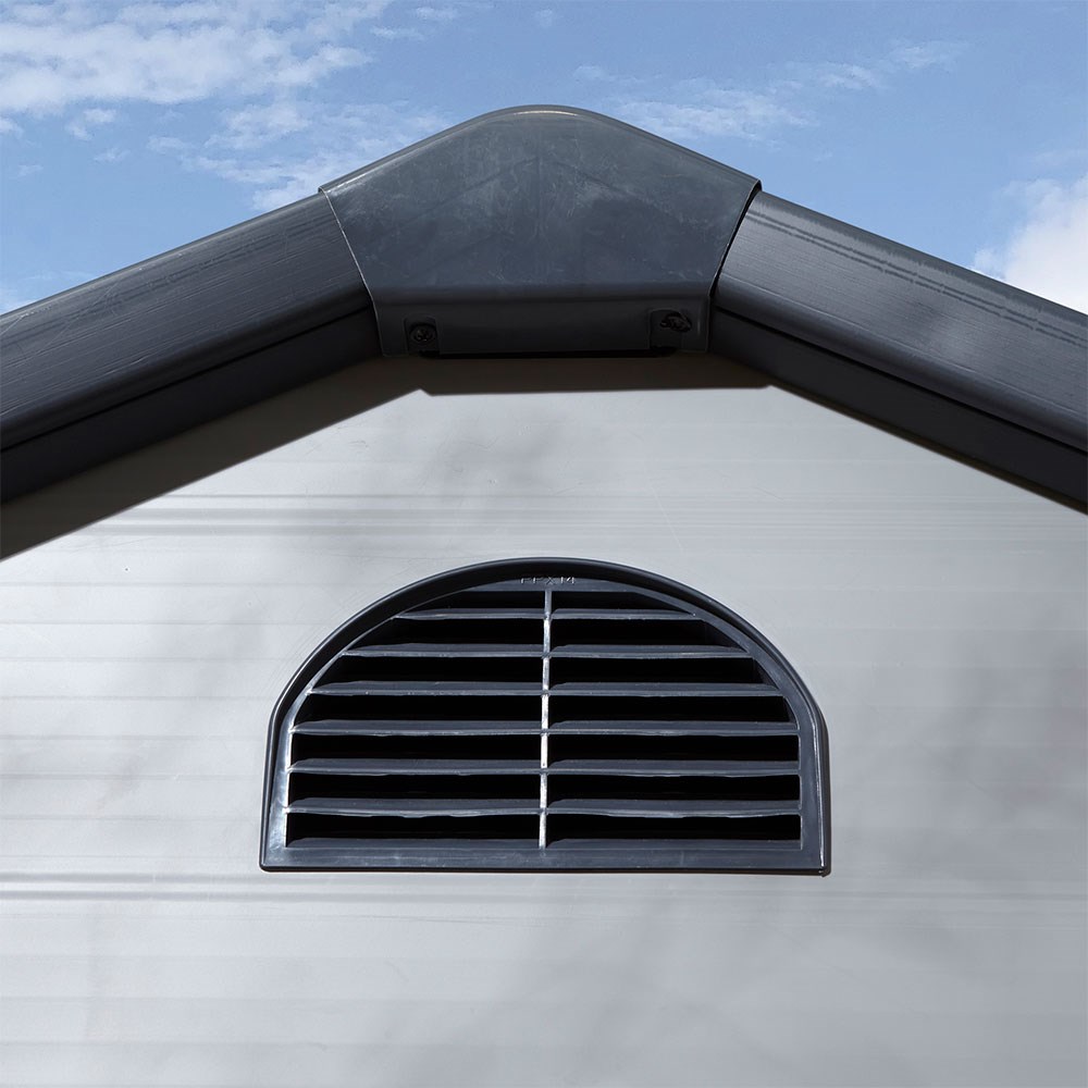 Airevale Apex Shed | Plastic | Light Grey | 8 X 6 Feet